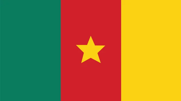 Bağımsızlık günü ve Infographic vektör illust Kamerun bayrağı