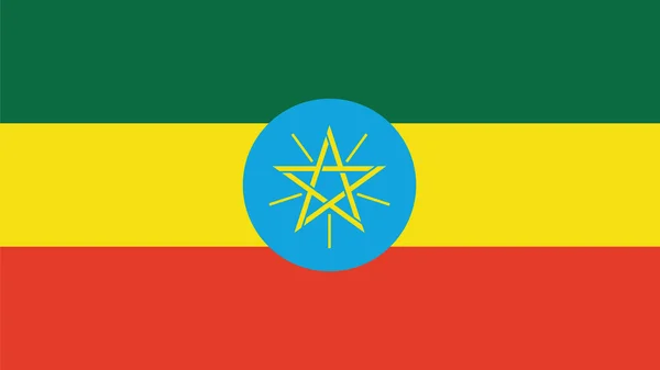 Ethiopia Drapeau pour la fête de l'indépendance et infographie vectorielle illust — Image vectorielle