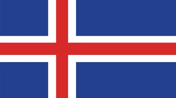 Bandera de Islandia para el Día de la Independencia e infografía Vector illustr — Archivo Imágenes Vectoriales