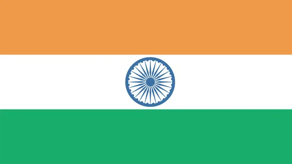 Флаг Индии ко Дню независимости и инфографический векторный иллюстрат — стоковый вектор