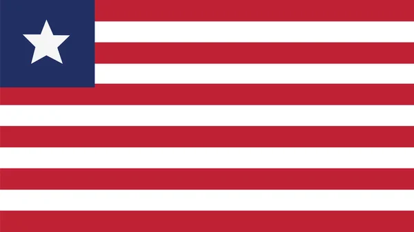 Liberia Flagge zum Unabhängigkeitstag und Infografik-Vektor illustr — Stockvektor