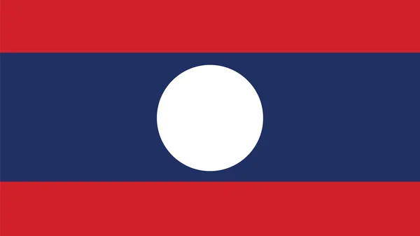 Laos Bandeira do Dia da Independência e infográfico Vector illustrati —  Vetores de Stock