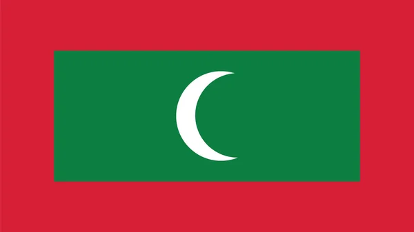 独立日和图表矢量这马尔代夫国旗 — 图库矢量图片