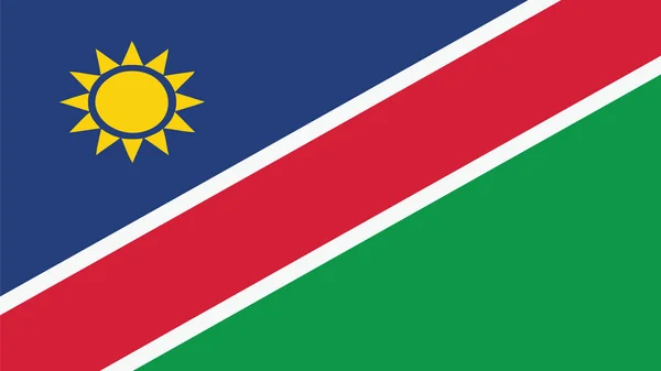 Namibië vlag voor dag van de onafhankelijkheid en infographic Vector afb — Stockvector