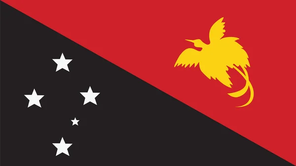 Bandeira da Papua Nova Guiné para o Dia da Independência e infográfico Vecto —  Vetores de Stock