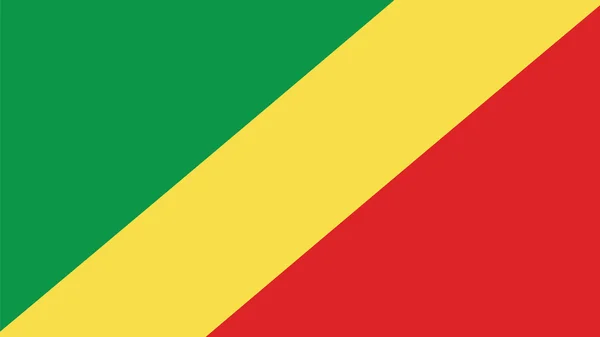 République du congo Drapeau pour la fête de l'indépendance et infographie — Image vectorielle