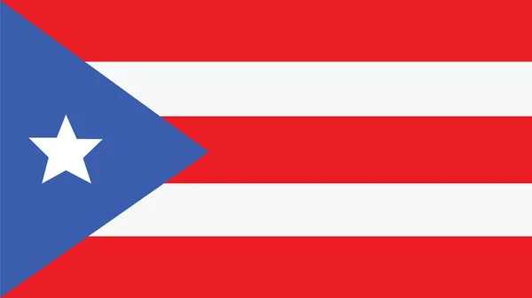 PUERTO RICO Bandera para el Día de la Independencia e infografía Vector mal — Vector de stock