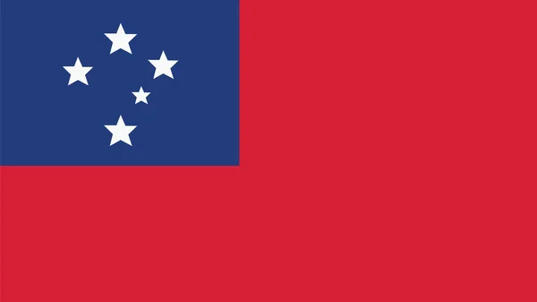 Samoa Bandeira para o Dia da Independência e infográfico Vector illustra — Vetor de Stock