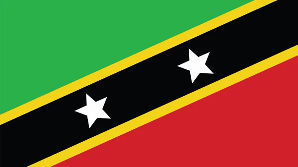 St kitts & nevis zászló, a függetlenség napja és a infographic Vect — Stock Vector
