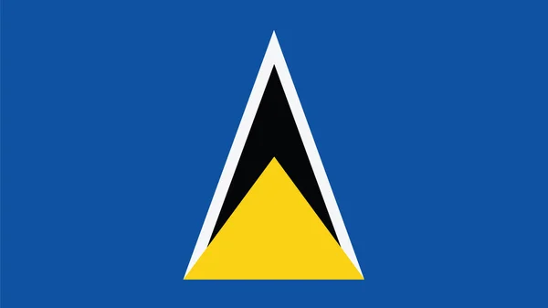 St lucia Bandeira para o Dia da Independência e infográfico Vector illust —  Vetores de Stock