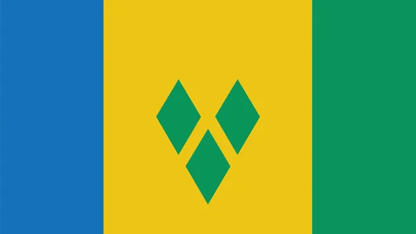 St vincent & the grenadines Bandeira para o dia da independência e infogr —  Vetores de Stock