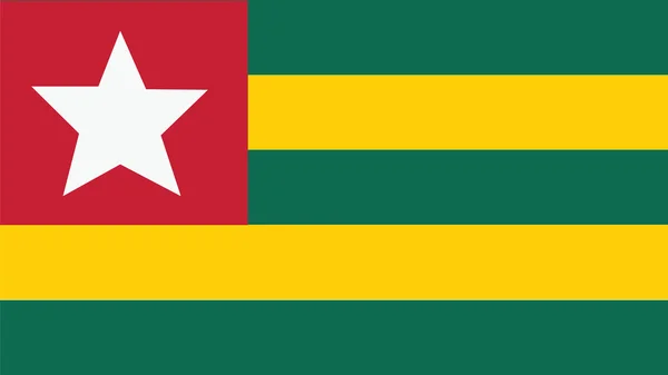 Togo Bandiera per il Giorno dell'Indipendenza e infografica Vettoriale illustrati — Vettoriale Stock
