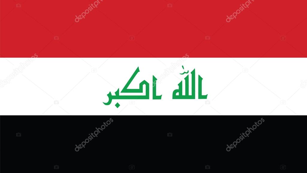 iraq Flag for Independence Day and infographic Vector illustrati