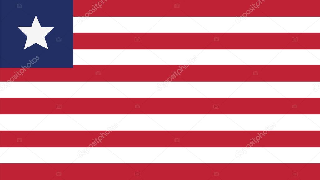liberia Flag for Independence Day and infographic Vector illustr