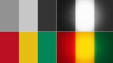 Gine bayrağı arka plan stilleri ayarlı