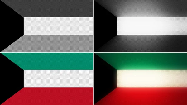 Kuwait bakgrunder stilar inställd — Stockfoto