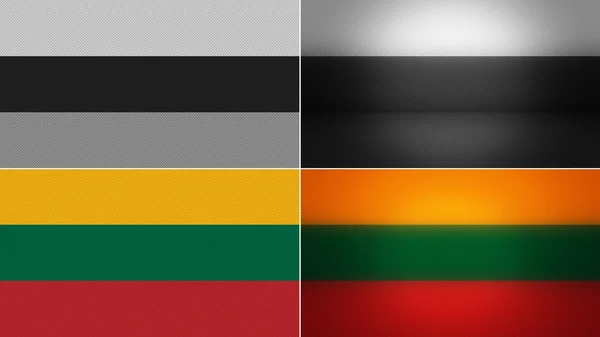 Lithuania bandeira fundos estilos definidos — Fotografia de Stock