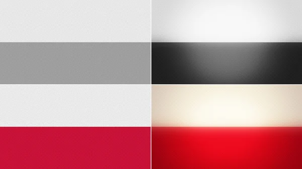 Poland bandera fondos estilos conjunto —  Fotos de Stock