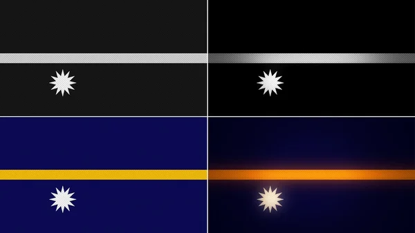 stock image Nauru flag backgrounds styles set