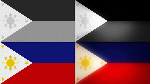 Filipinas bandera fondos estilos conjunto — Foto de Stock