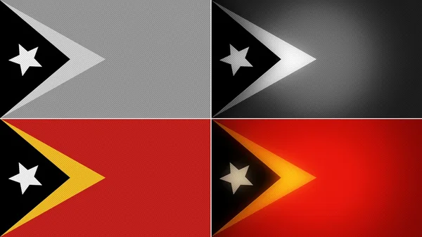 Doğu timor bayrağı Stiller kümesi arka planlar — Stok fotoğraf