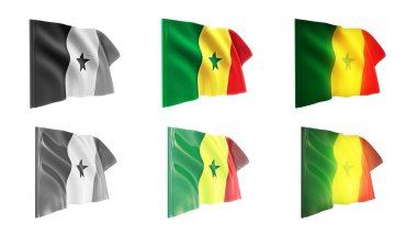 senegal bayrakları sallayarak 6 1 stilleri vuruk ayarla