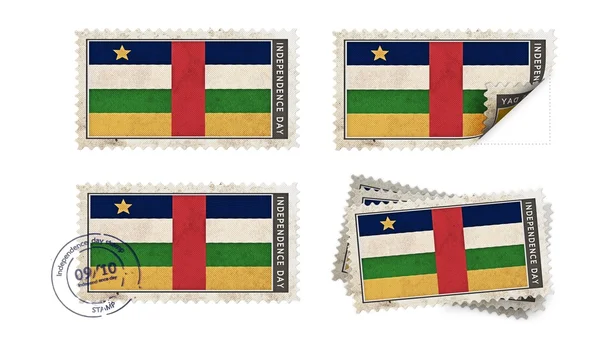 Bandera de la República Centroafricana el día de la independencia del sello —  Fotos de Stock
