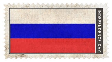 damga Bağımsızlık günü büyük boy Rusya bayrağı