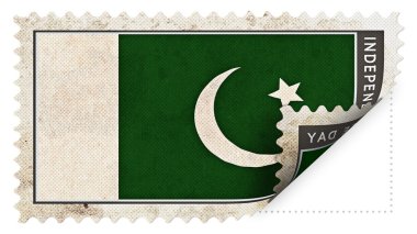 Pakistan bayrağı damga Bağımsızlık günü Aralık