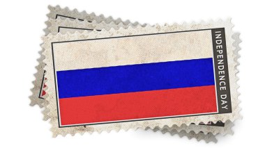 Rusya bayrağıdır damga Bağımsızlık günü yer paylaşımı