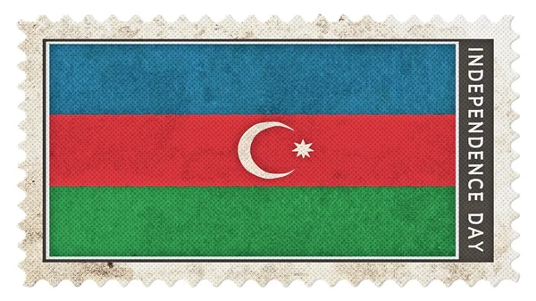 Drapeau azerbaijan sur timbre indépendance jour grande taille — Photo