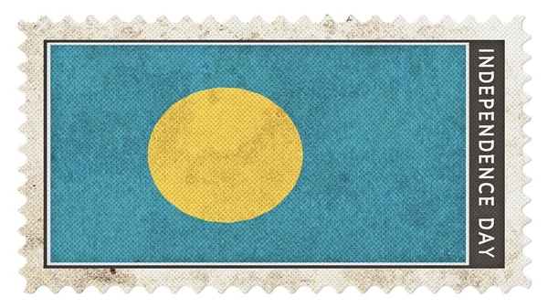 Flaga Palau na dzień niepodległości stempel duży rozmiar — Zdjęcie stockowe