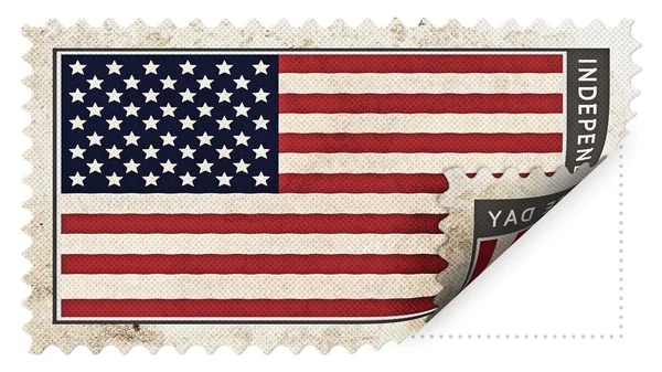 États-Unis d'Amérique le jour de l'indépendance du timbre être ajar — Photo