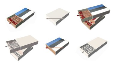 Estonya bayrakları doku 3d kibrit kutusu sette
