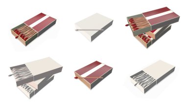 Letonya bayrakları doku 3d kibrit kutusu sette