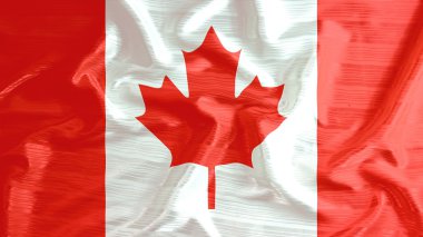 Kanada bayrağı closeup karıştırdı