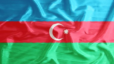 Azerbaycan bayrağı closeup karıştırdı