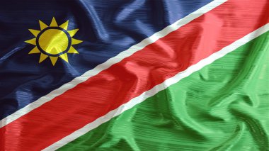 Namibya bayrak closeup karıştırdı