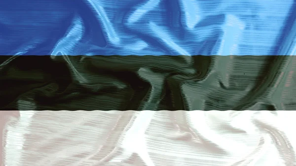Estland-Flagge Großaufnahme von zerzausten — Stockfoto