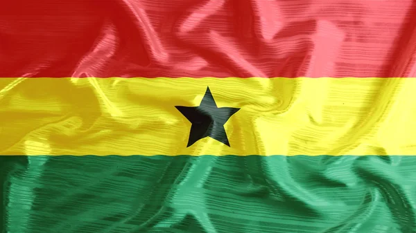 Flaga Ghany zbliżenie potargane — Zdjęcie stockowe