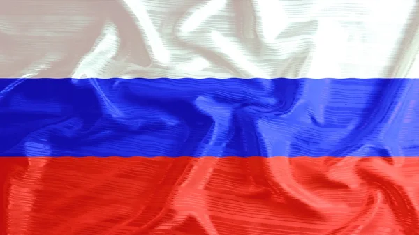 Rusia Bandera primer plano de volantes — Foto de Stock