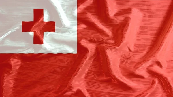 Tonga bayrak closeup karıştırdı — Stok fotoğraf