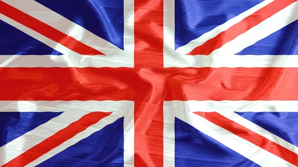 United kingdom flag closeup of ruffled — Stock Photo, Image