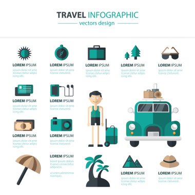 Seyahat etmek hazırlık Infographics