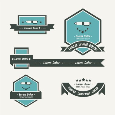 kalem etiket ve şerit şablonu