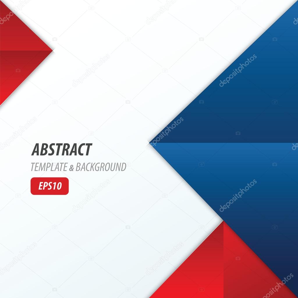 pyramid design template 2 color Red and Blue Color