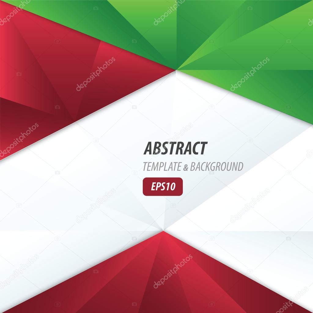 Design crumpled paper 2 color   red and green color