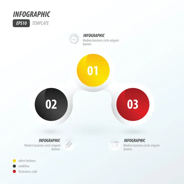 Business concept geel, zwart, rood — Stockvector