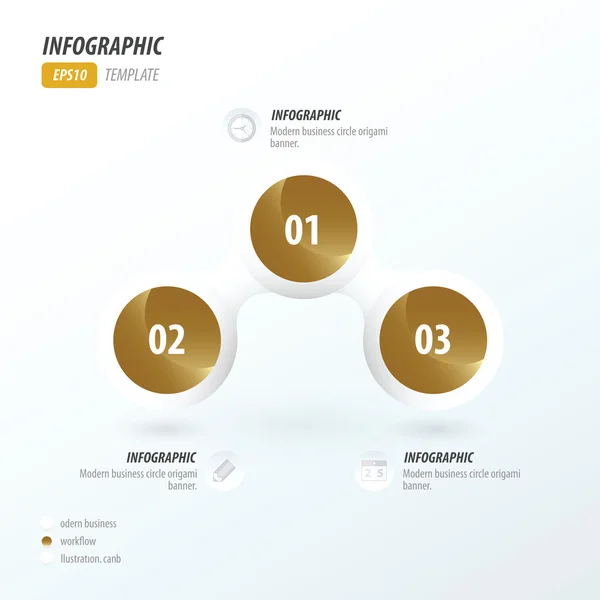 Business concept 2 kleur gouden kleur — Stockvector