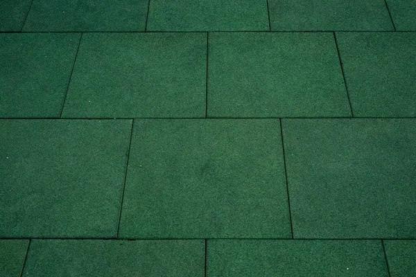 Green Floor Covering Form Squares Shot — Fotografia de Stock